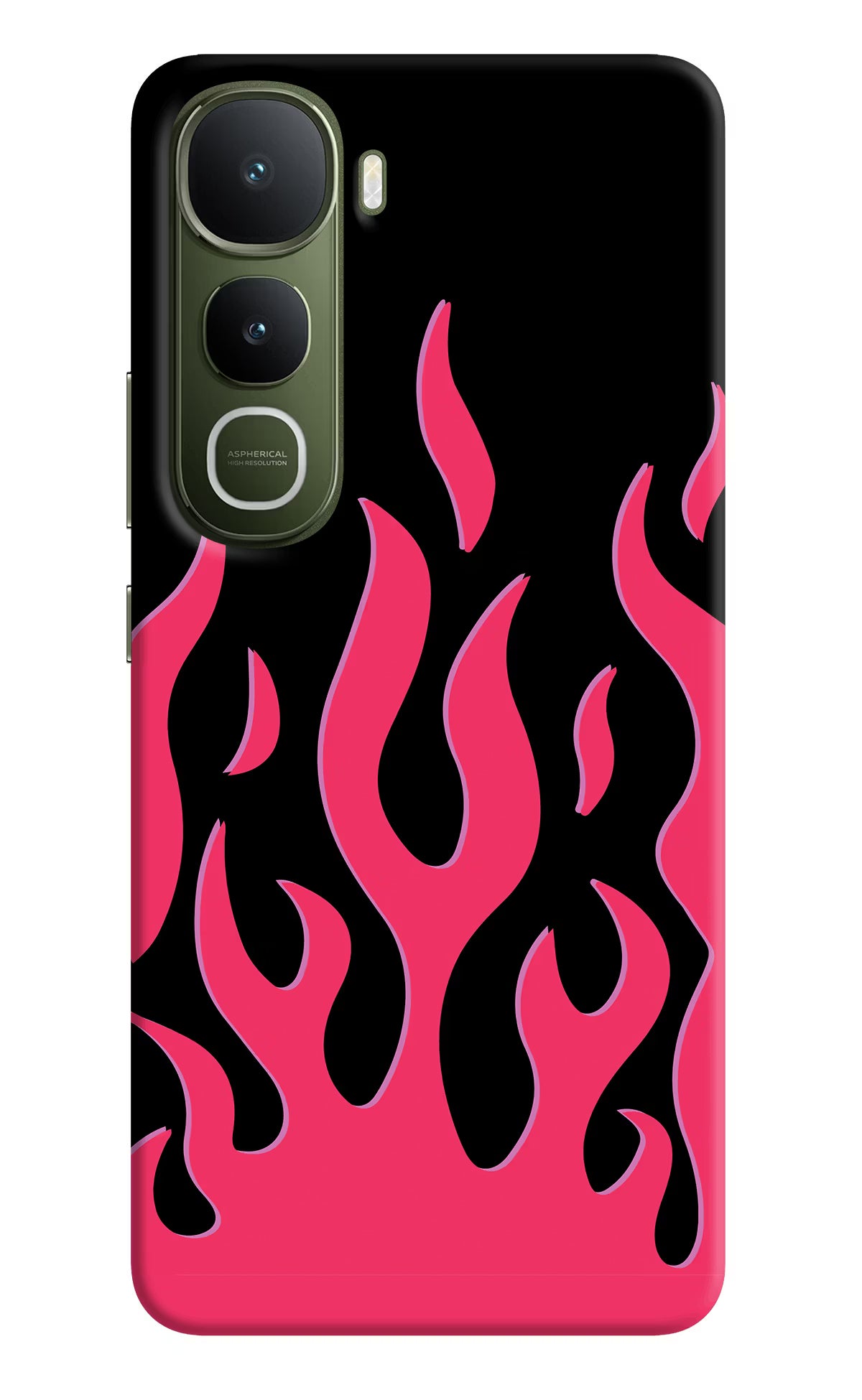Fire Flames Vivo Y400 5G Hard Case Back Cover by Casekaro