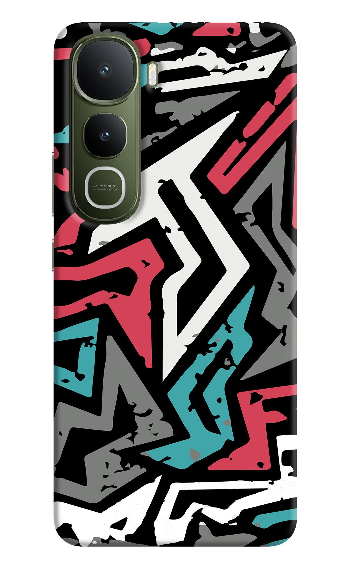 Geometric Graffiti Vivo Y400 5G Hard Case Back Cover by Casekaro