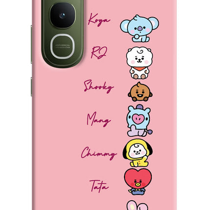 BTS names Vivo Y400 5G Hard Case Back Cover by Casekaro