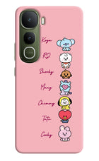 BTS names Vivo Y400 5G Hard Case Back Cover by Casekaro
