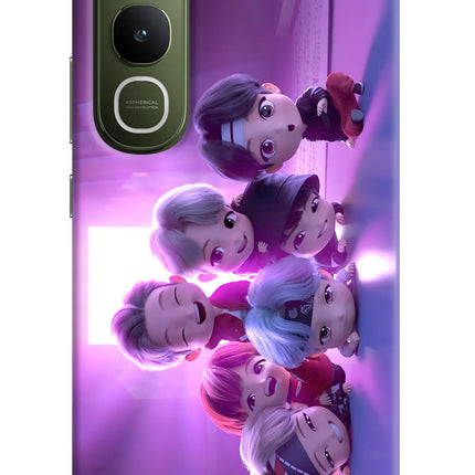 BTS Chibi Vivo Y400 5G Hard Case Back Cover by Casekaro