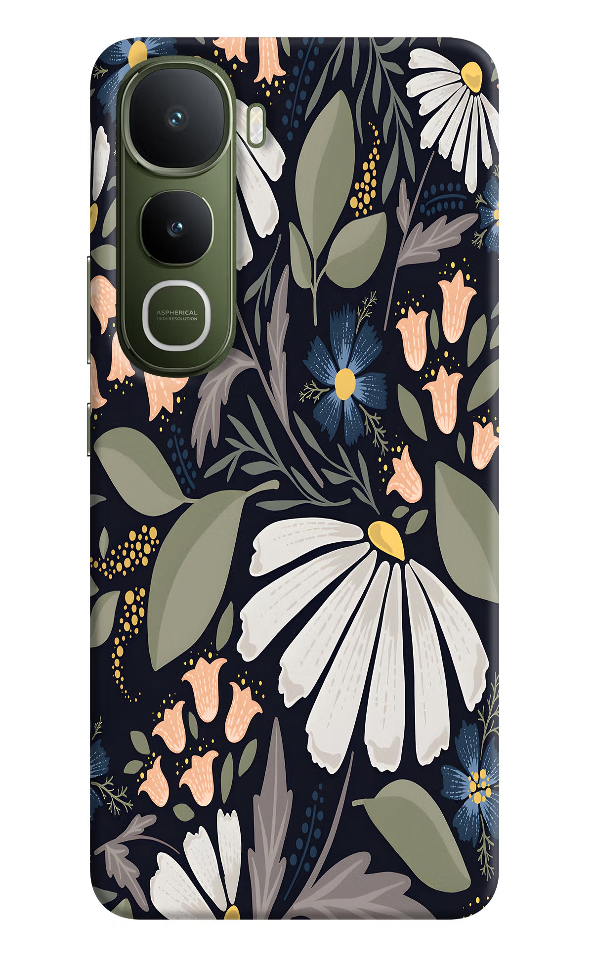 Flowers Art Vivo Y400 5G Hard Case Back Cover by Casekaro