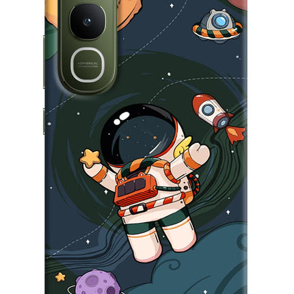 Cartoon Astronaut Vivo Y400 5G Hard Case Back Cover by Casekaro