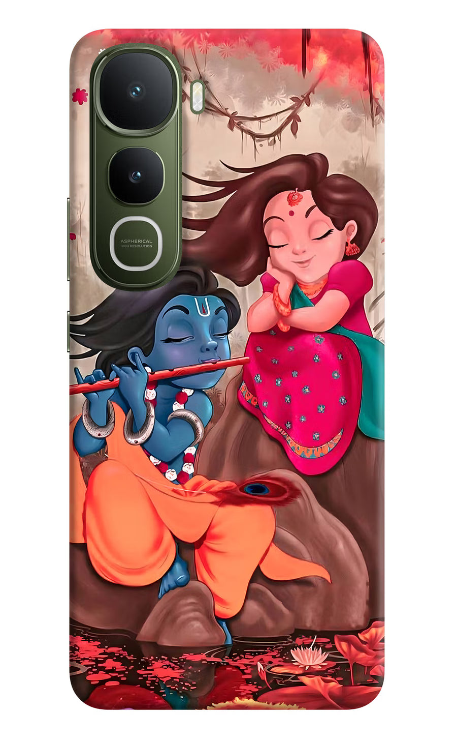 Radhe Krishna Vivo Y400 5G Back Cover, Hard case