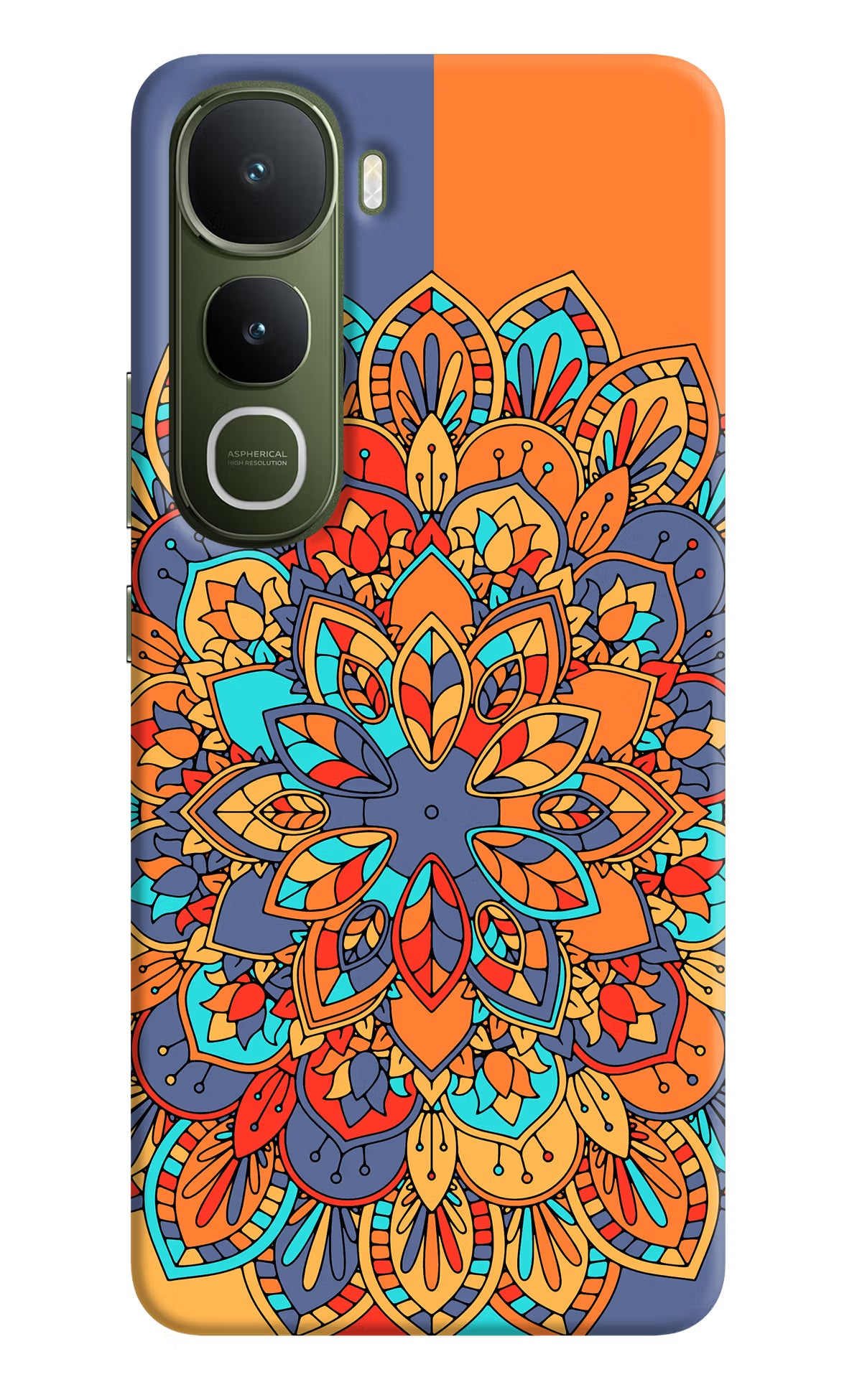 Color Mandala Vivo Y400 5G Hard Case Back Cover by Casekaro