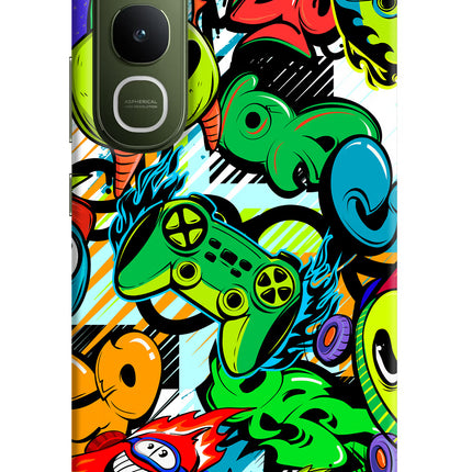 Game Doodle Vivo Y400 5G Hard Case Back Cover by Casekaro