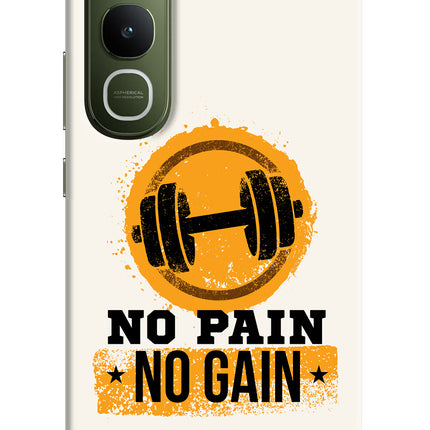 No Pain No Gain Vivo Y400 5G Hard Case Back Cover by Casekaro