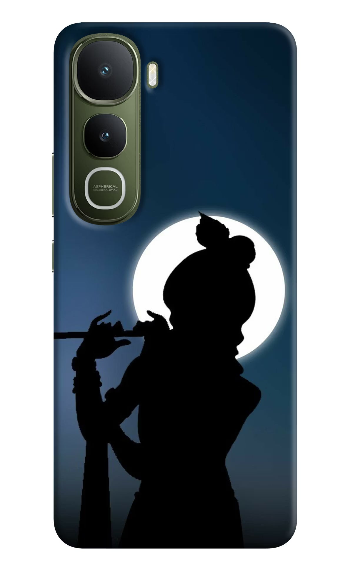 Shri Krishna Silhouette Vivo Y400 5G Hard Case Back Cover by Casekaro