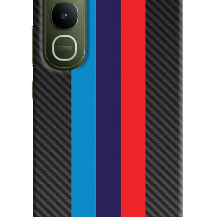 BMW Stripes Pattern Vivo Y400 5G Hard Case Back Cover by Casekaro
