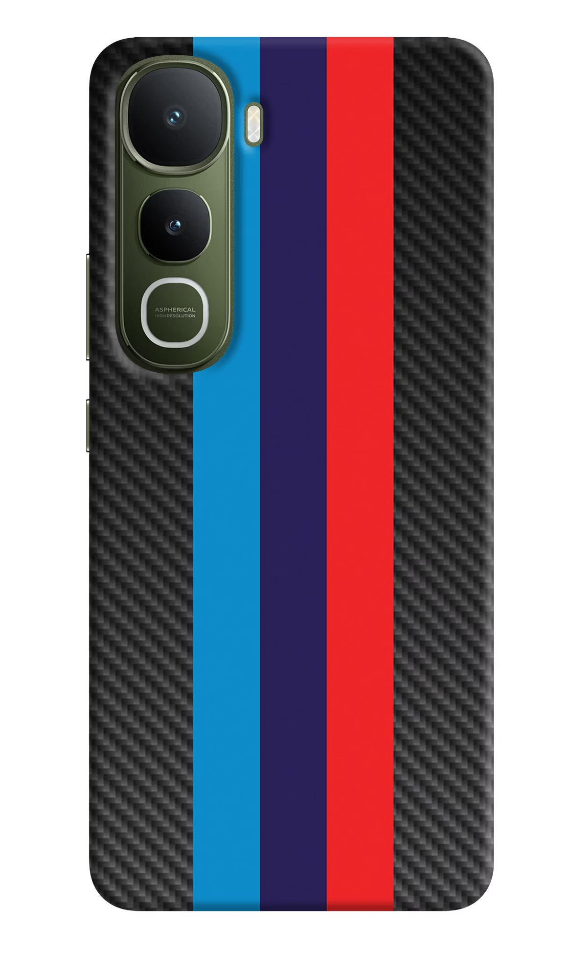 BMW Stripes Pattern Vivo Y400 5G Hard Case Back Cover by Casekaro