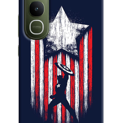 Captain America Marvel Art Vivo Y400 5G Hard Case Back Cover by Casekaro