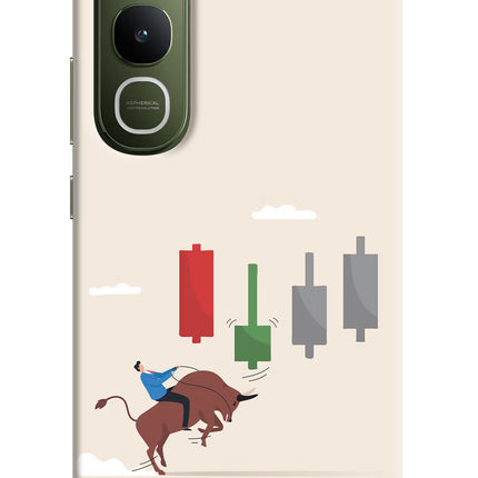Bull Trading Momentum Vivo Y400 5G Hard Case Back Cover by Casekaro