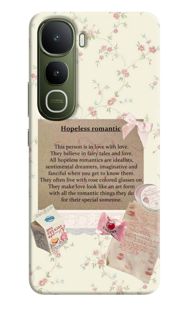 Hopeless Romantic Vivo Y400 5G Hard Case Back Cover by Casekaro