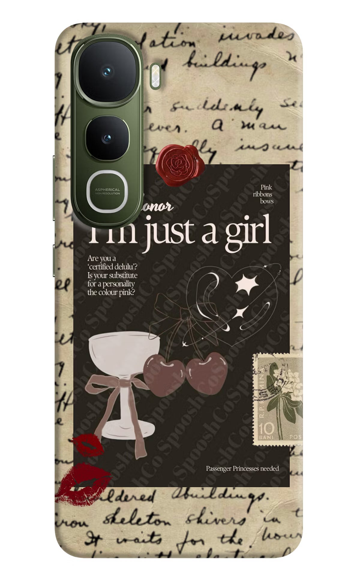 I am just a girl Vivo Y400 5G Hard Case Back Cover by Casekaro