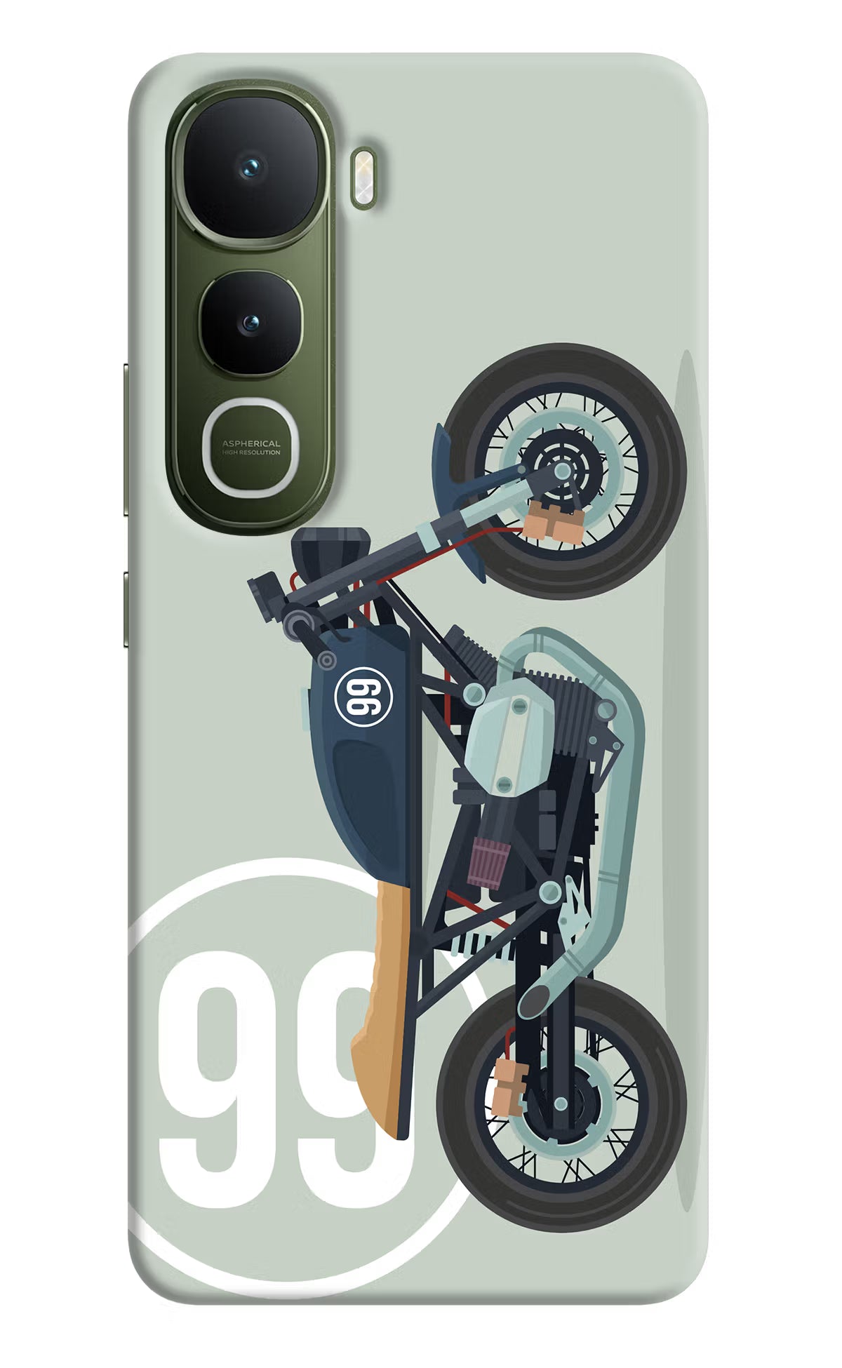 Classic Cafe Racer 99 Vivo Y400 5G Hard Case Back Cover by Casekaro