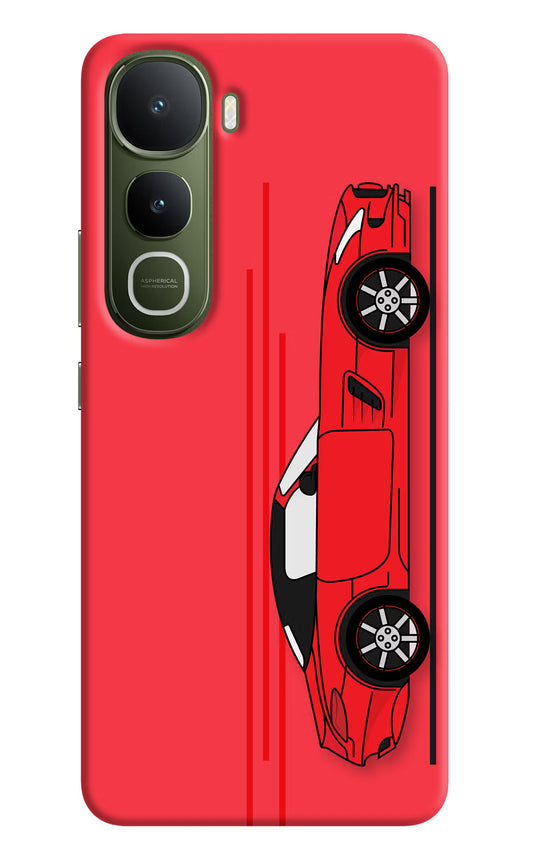 Red Velocity Vivo Y400 5G Hard Case Back Cover by Casekaro