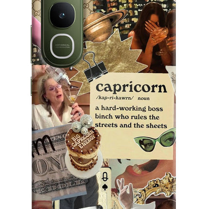Capricorn Zodiac Vivo Y400 5G Hard Case Back Cover by Casekaro