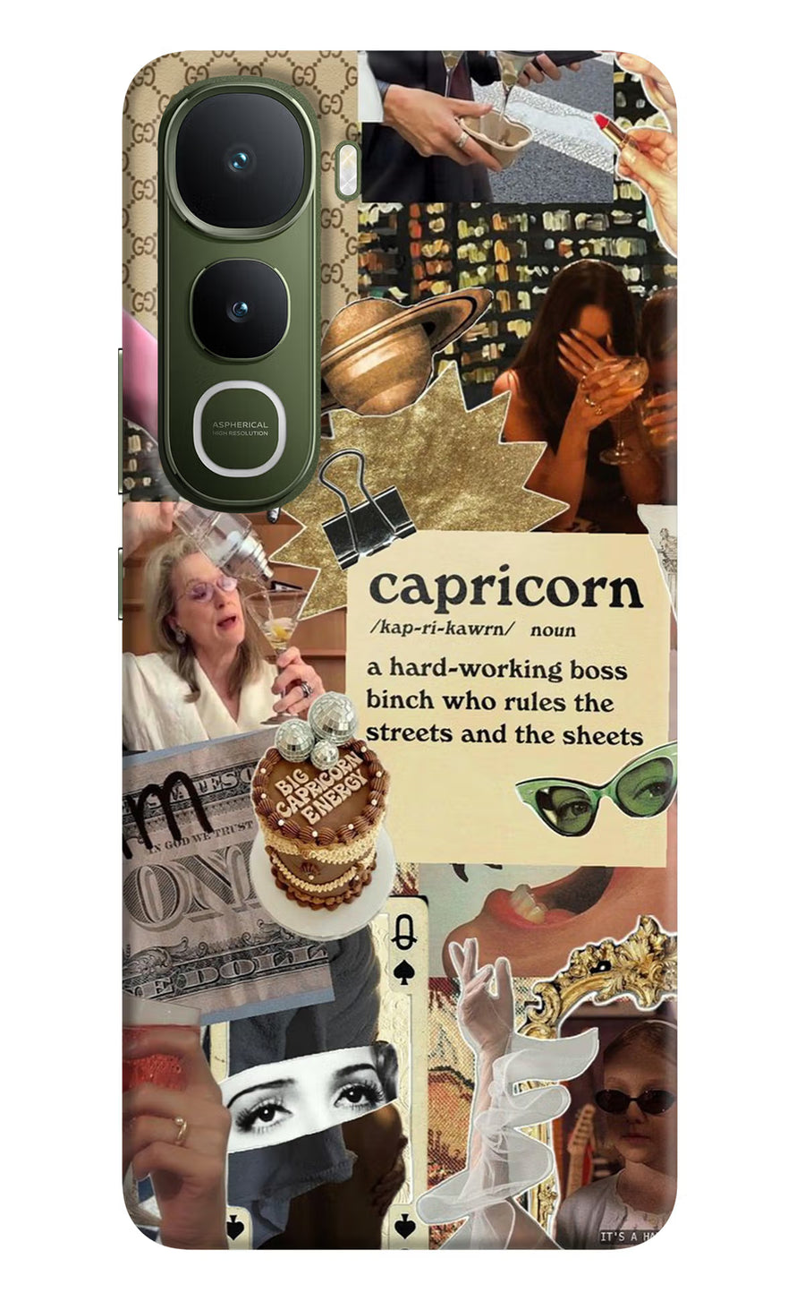 Capricorn Zodiac Vivo Y400 5G Back Cover, Hard case