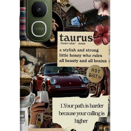 Taurus Zodiac Vivo Y400 5G Hard Case Back Cover by Casekaro