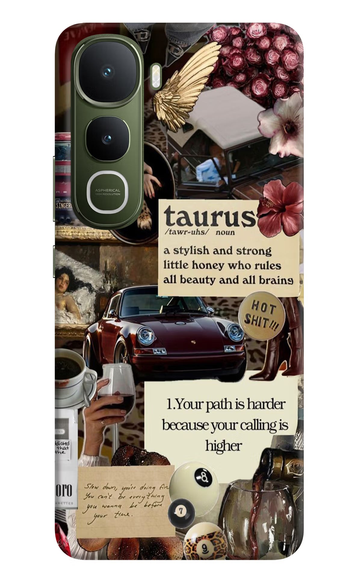 Taurus Zodiac Vivo Y400 5G Hard Case Back Cover by Casekaro