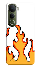Fired Up – White Vivo Y400 5G Hard Case Back Cover by Casekaro