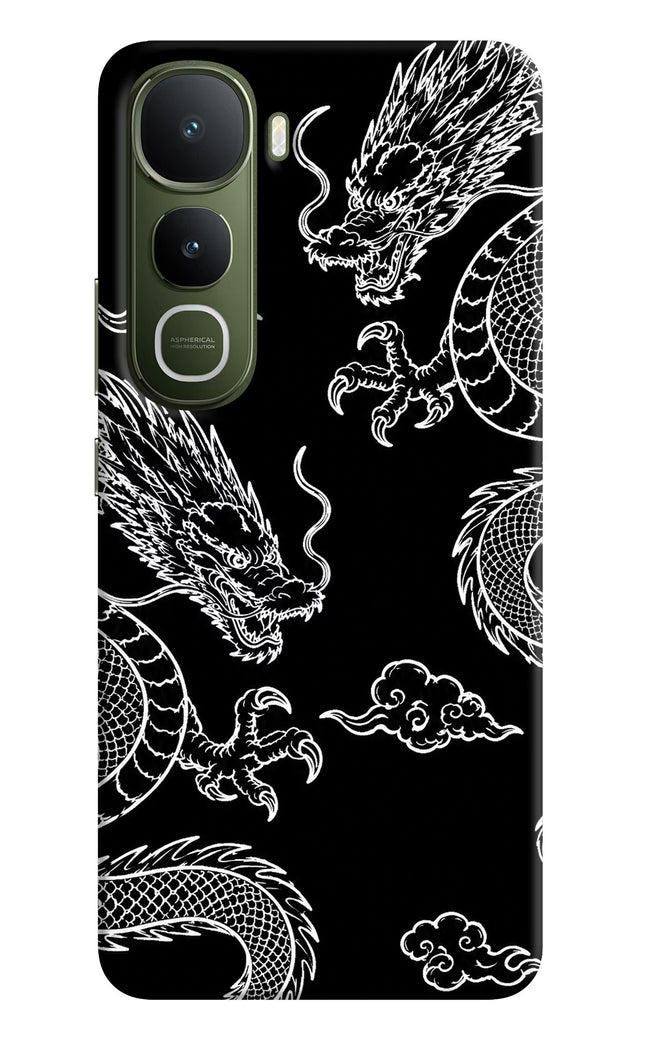 Twin Dragons Vivo Y400 5G Hard Case Back Cover by Casekaro
