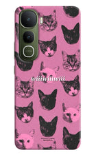 Pink Cats Vivo Y400 5G Hard Case Back Cover by Casekaro