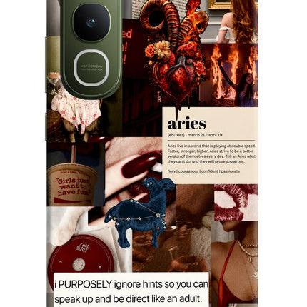 Zodiac Aries Vivo Y400 5G Hard Case Back Cover by Casekaro