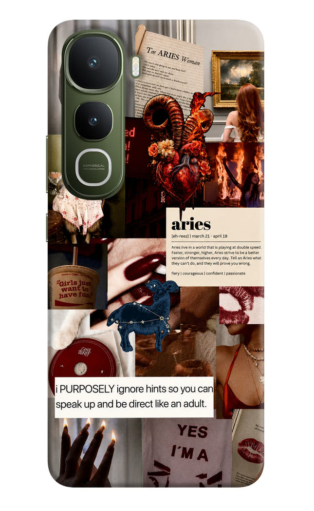 Zodiac Aries Vivo Y400 5G Hard Case Back Cover by Casekaro