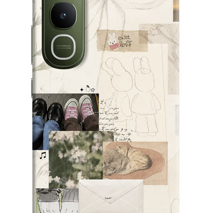 Soft Aesthetic Vivo Y400 5G Hard Case Back Cover by Casekaro