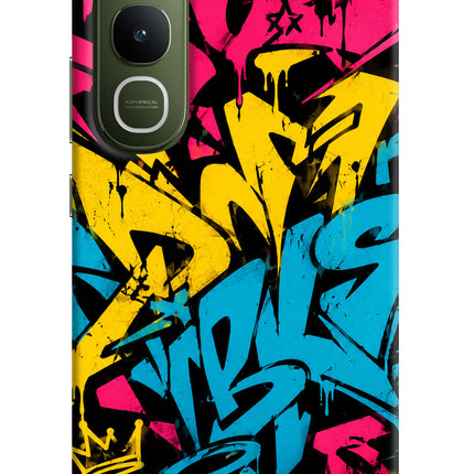 Graffiti Vibe Vivo Y400 5G Hard Case Back Cover by Casekaro
