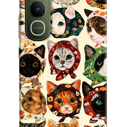 Cool Cat Vivo Y400 5G Hard Case Back Cover by Casekaro