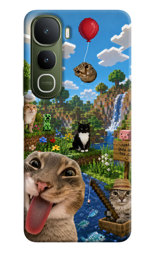 Minecraft Cat Chaos Vivo Y400 5G Hard Case Back Cover by Casekaro