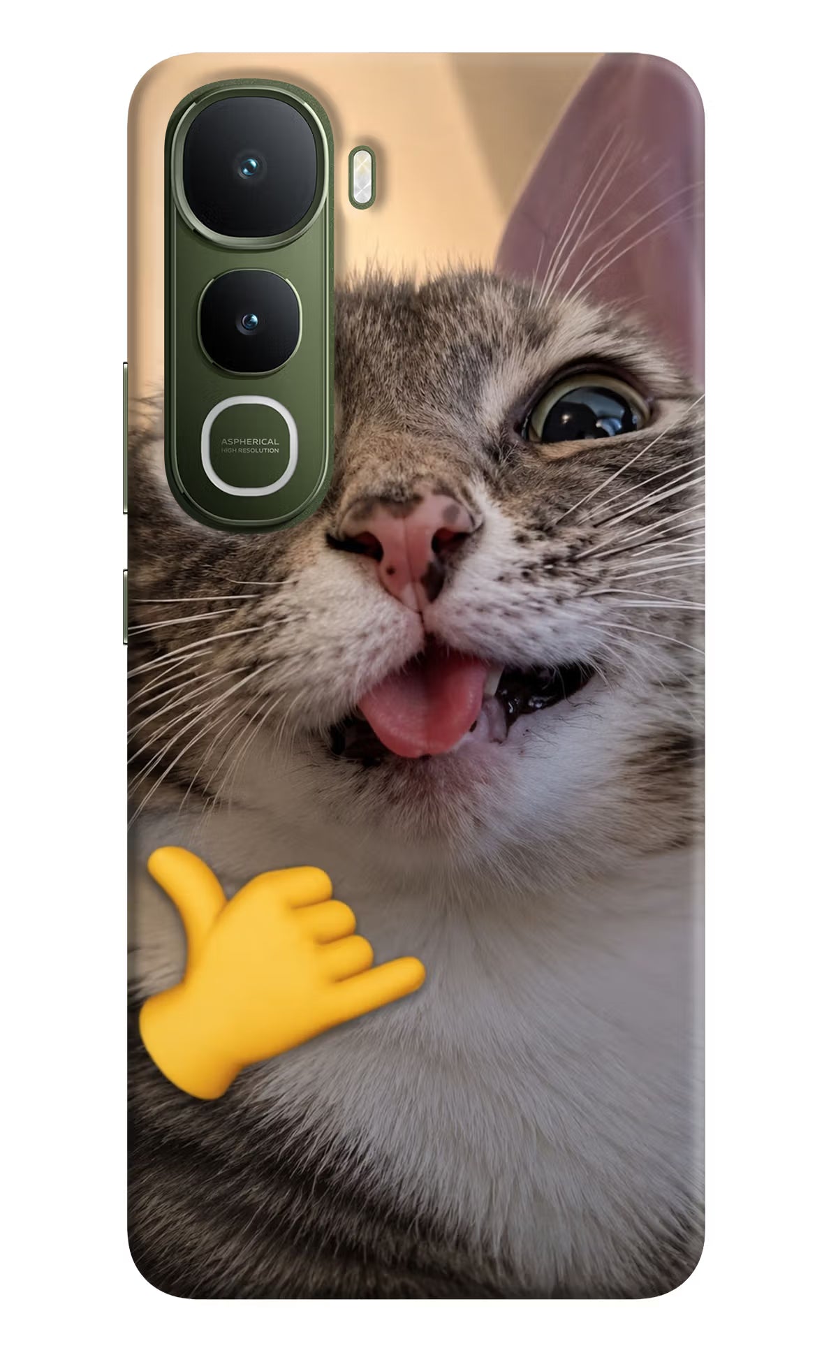 Silly Cat Call Vivo Y400 5G Hard Case Back Cover by Casekaro
