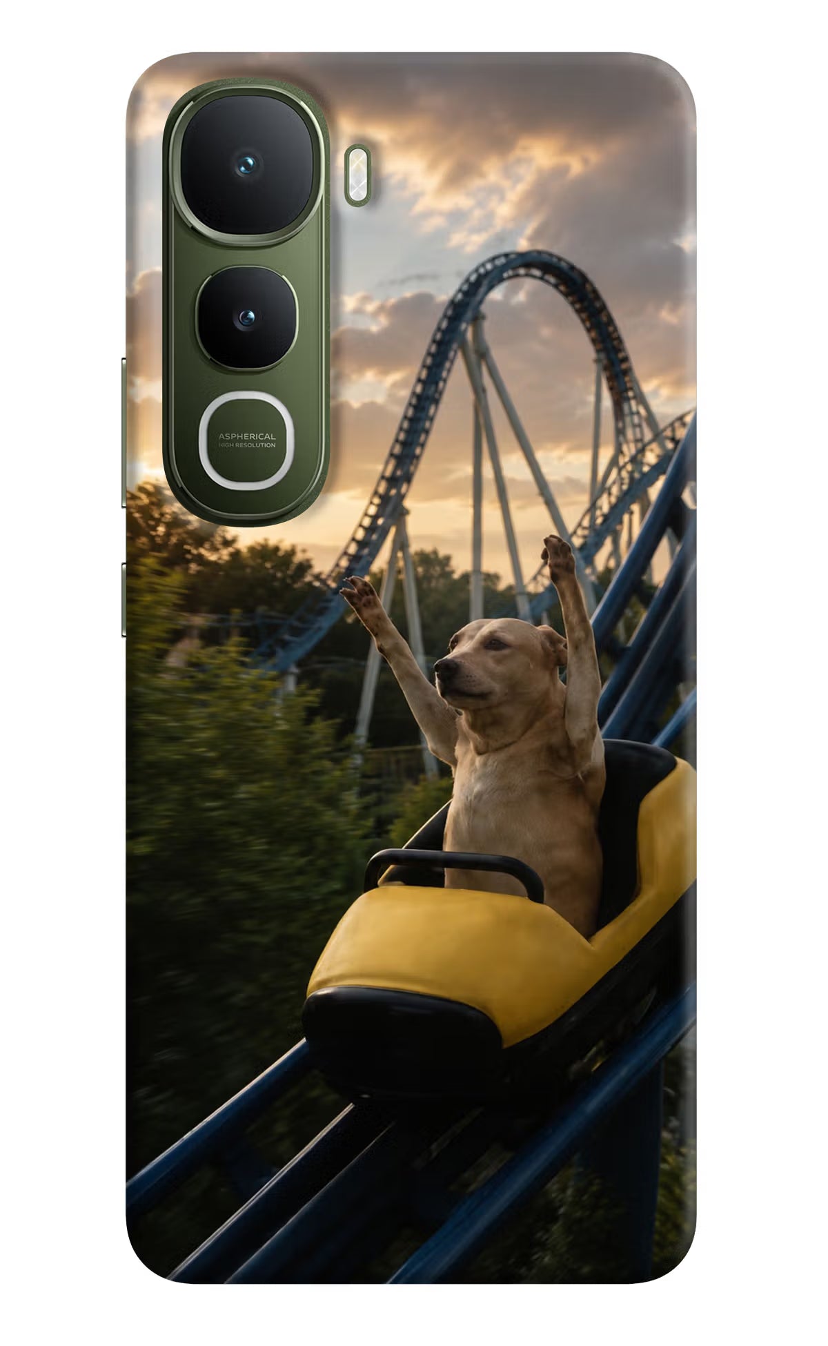 Rollercoaster Dog Vivo Y400 5G Back Cover