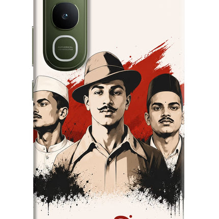 Bhagat Singh Trio Vivo Y400 5G Hard Case Back Cover by Casekaro