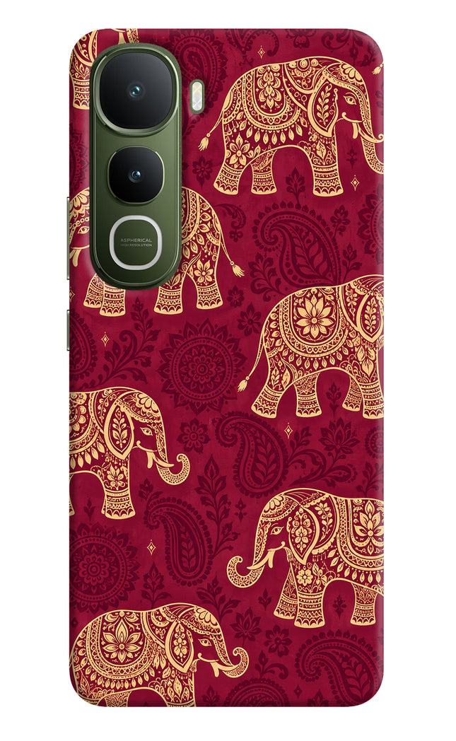 Maroon Elephant Vivo Y400 5G Hard Case Back Cover by Casekaro