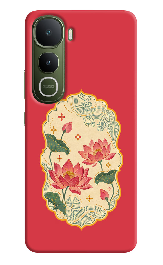 Pink Lotus Vivo Y400 5G Hard Case Back Cover by Casekaro