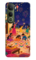Diwali Night Vivo Y400 5G Hard Case Back Cover by Casekaro