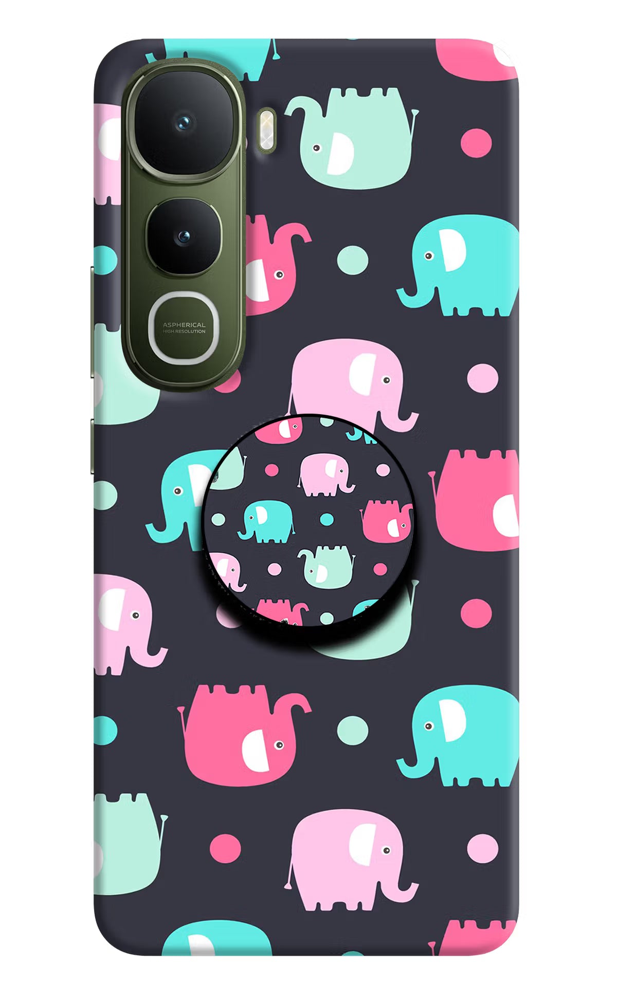 Baby Elephants Vivo Y400 5G Pop Case by Casekaro