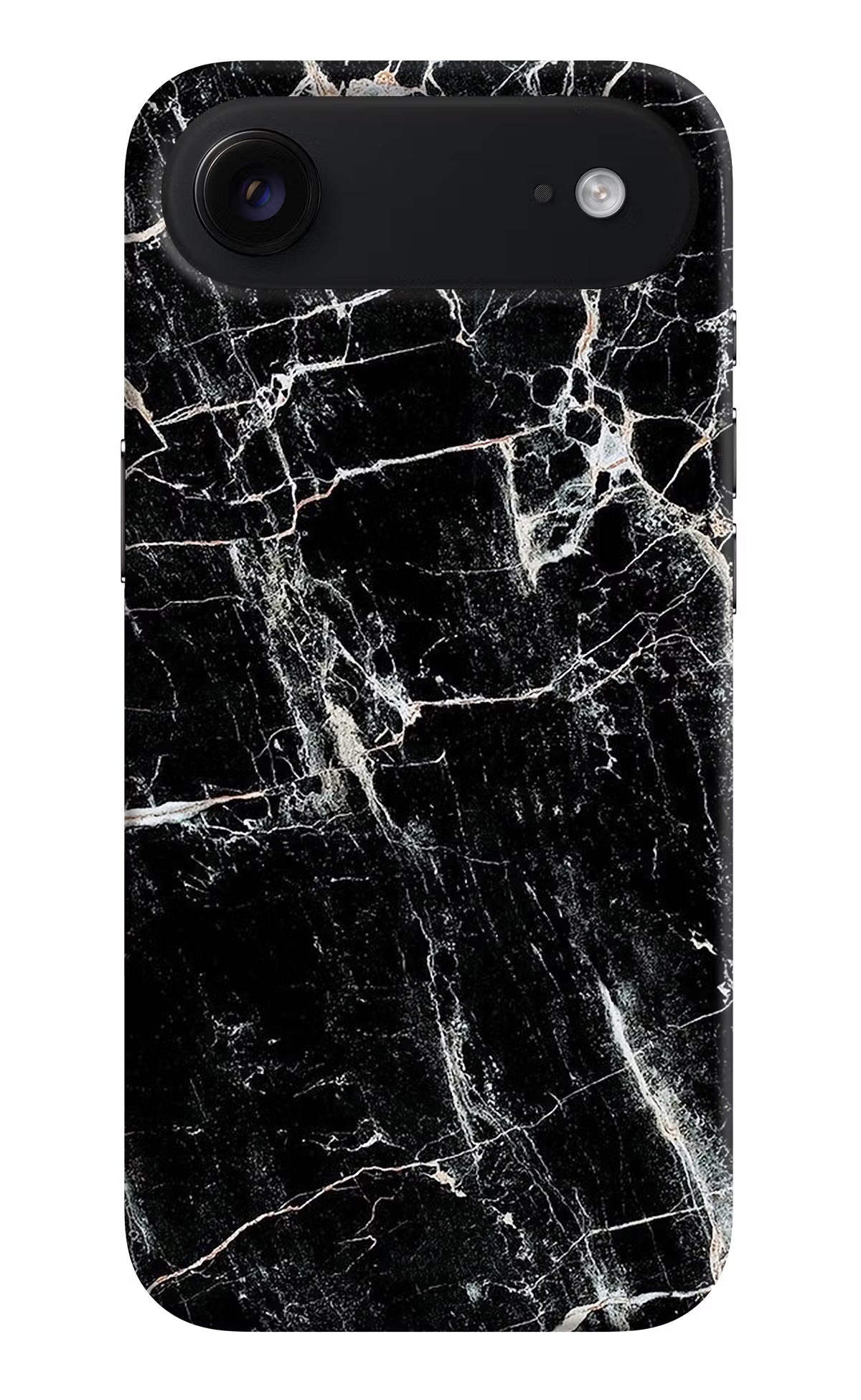 Black Marble Texture iPhone Air Hard Case Back Cover by Casekaro