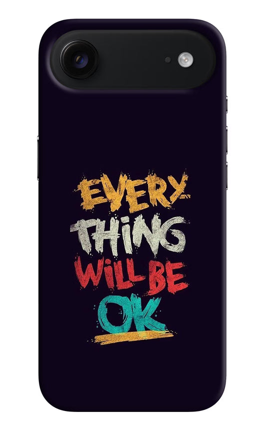 Everything Will Be Ok iPhone Air Hard Case Back Cover by Casekaro