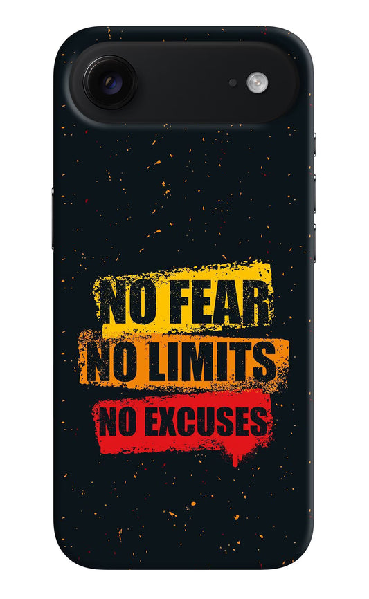 No Fear No Limits No Excuse iPhone Air Hard Case Back Cover by Casekaro