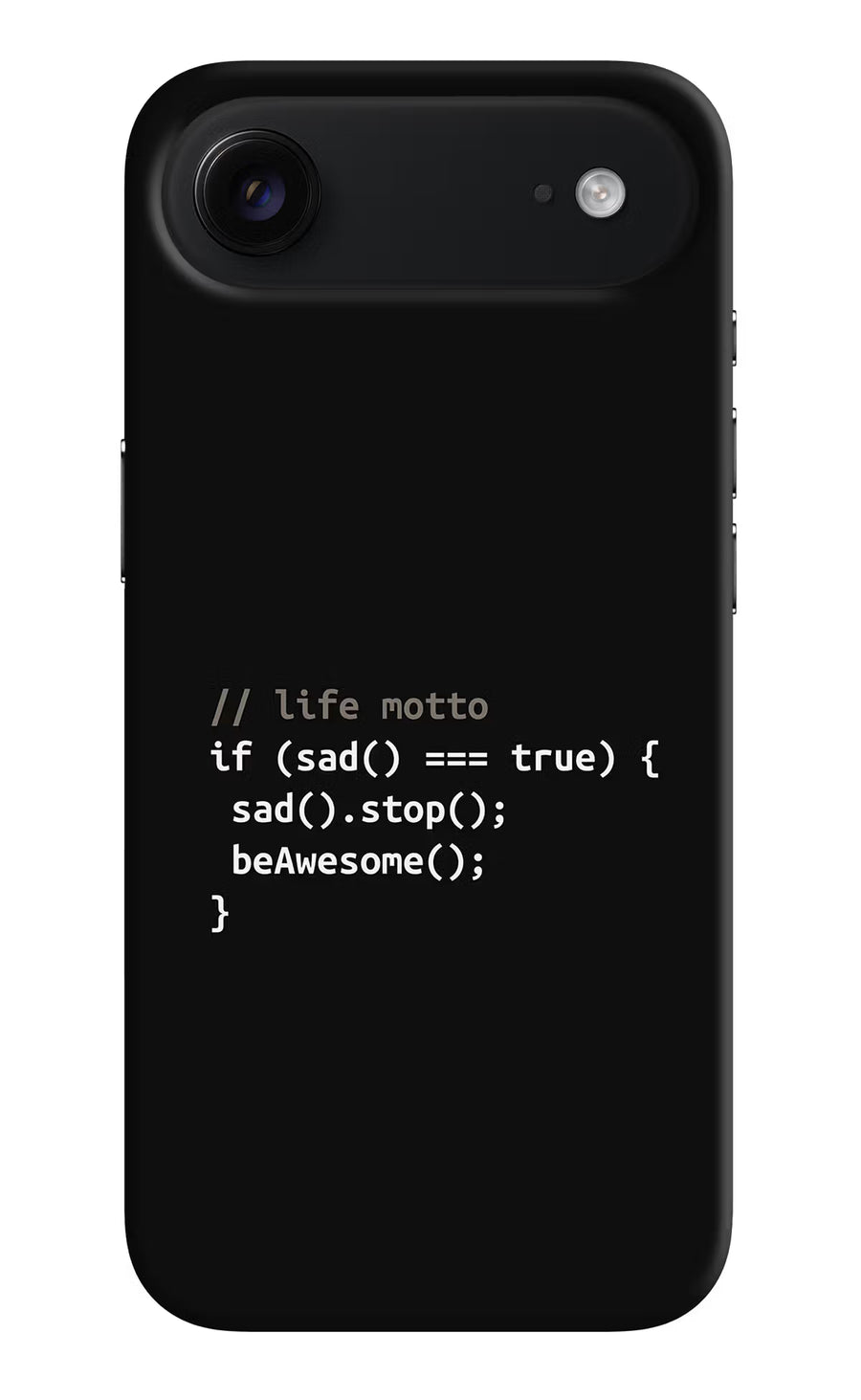 Life Motto Code iPhone Air Back Cover, Hard case