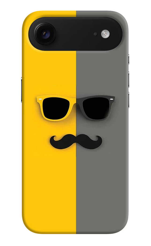 Sunglasses with Mustache iPhone Air Hard Case Back Cover by Casekaro