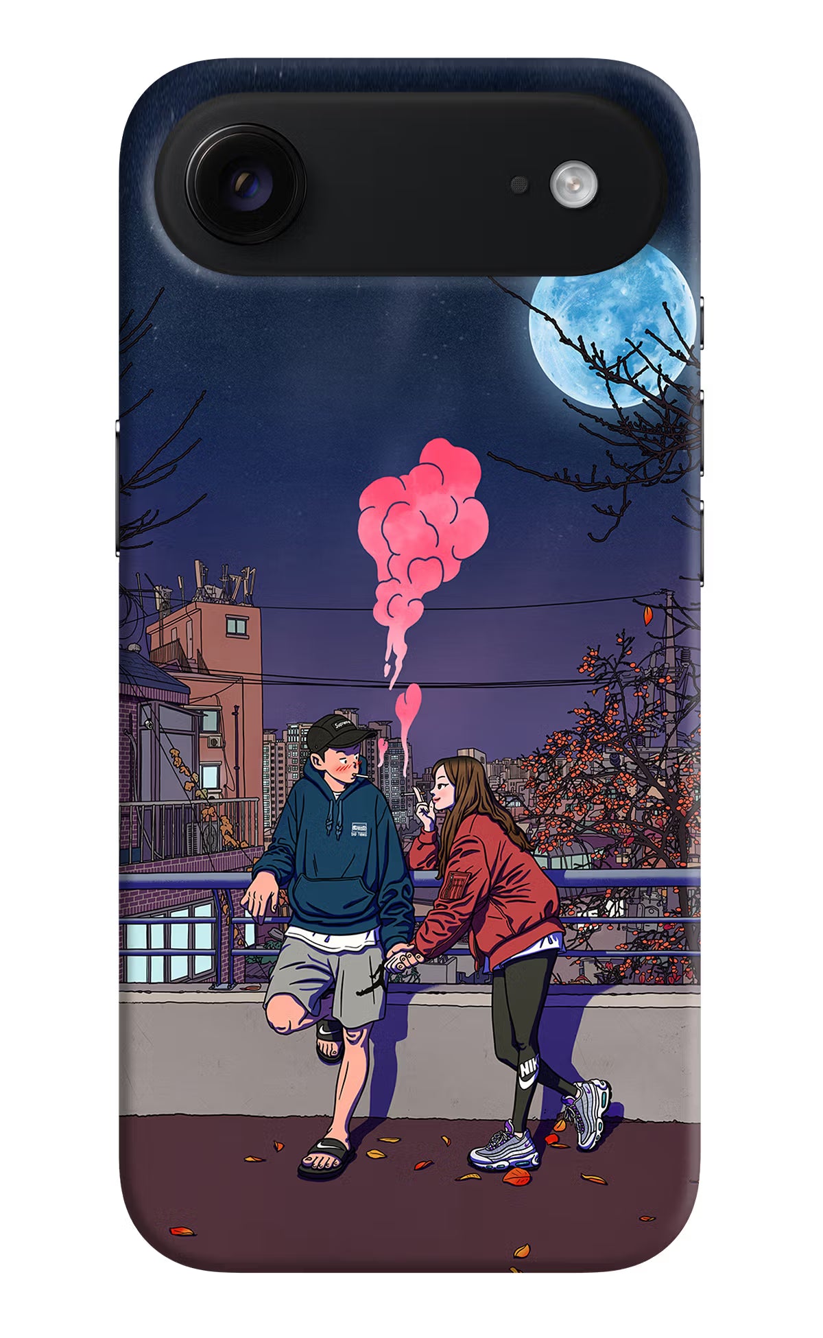 Chilling Couple iPhone Air Hard Case Back Cover by Casekaro