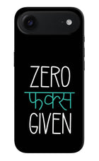 Zero Fucks Given iPhone Air Hard Case Back Cover by Casekaro