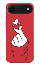 Korean Love Sign iPhone Air Hard Case Back Cover by Casekaro
