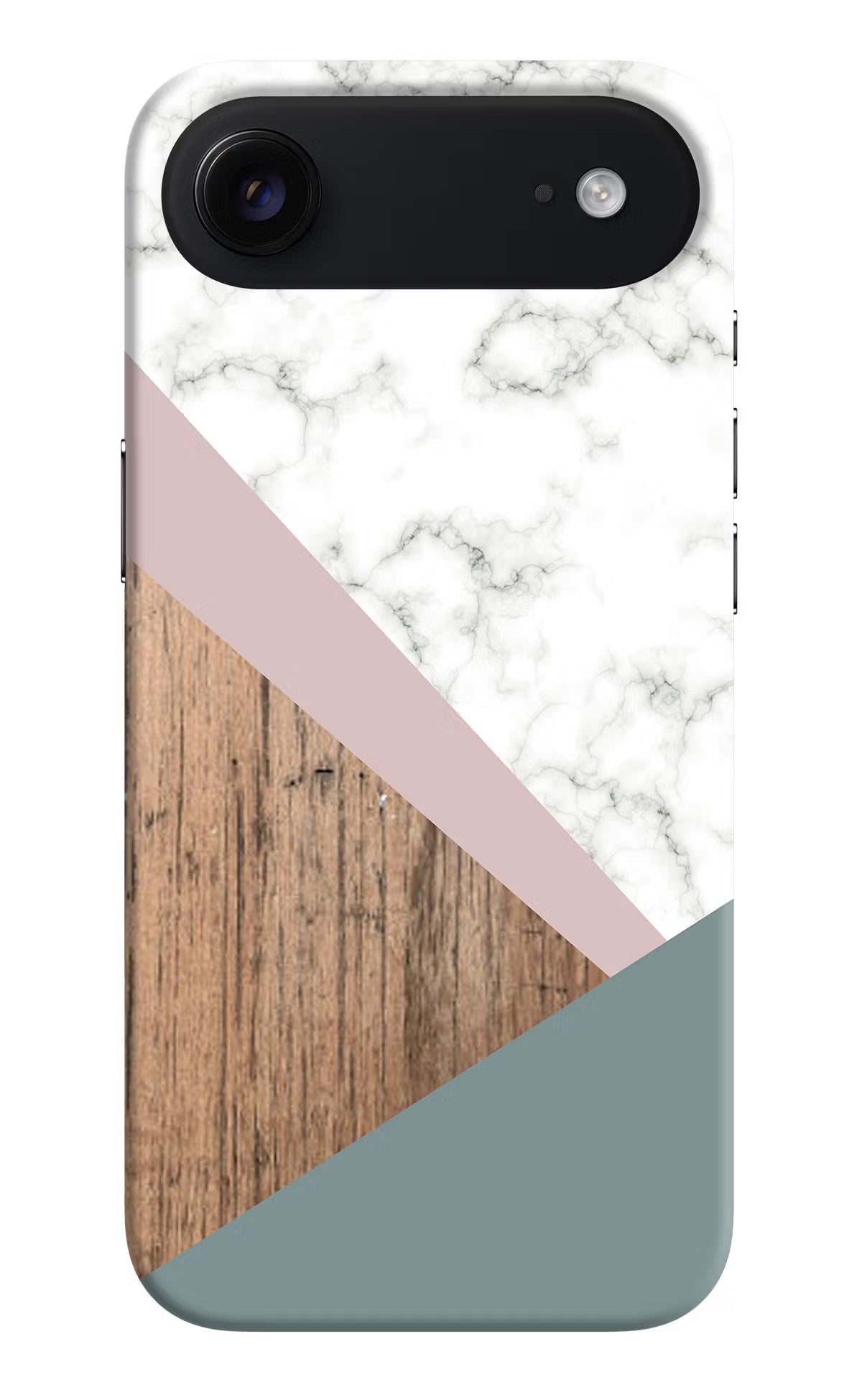 Marble wood Abstract iPhone Air Hard Case Back Cover by Casekaro
