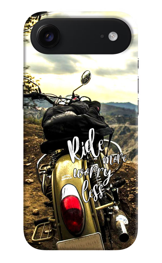 Ride More Worry Less iPhone Air Hard Case Back Cover by Casekaro